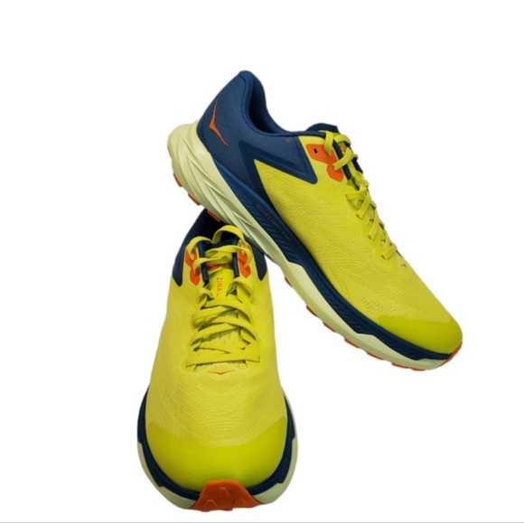 New Hoka One One Zinal Evening Primrose Blue Coral Men's Size12D - Picture 9 of 14